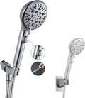 Sencico Handheld Shower Head with On Off Switch 8-Mode High Pressure Showerhead with 79 Inches Extra-long Stainless Steel Hose and Bracket PLUS Extra Low-Reach Adhesive Wall Mount