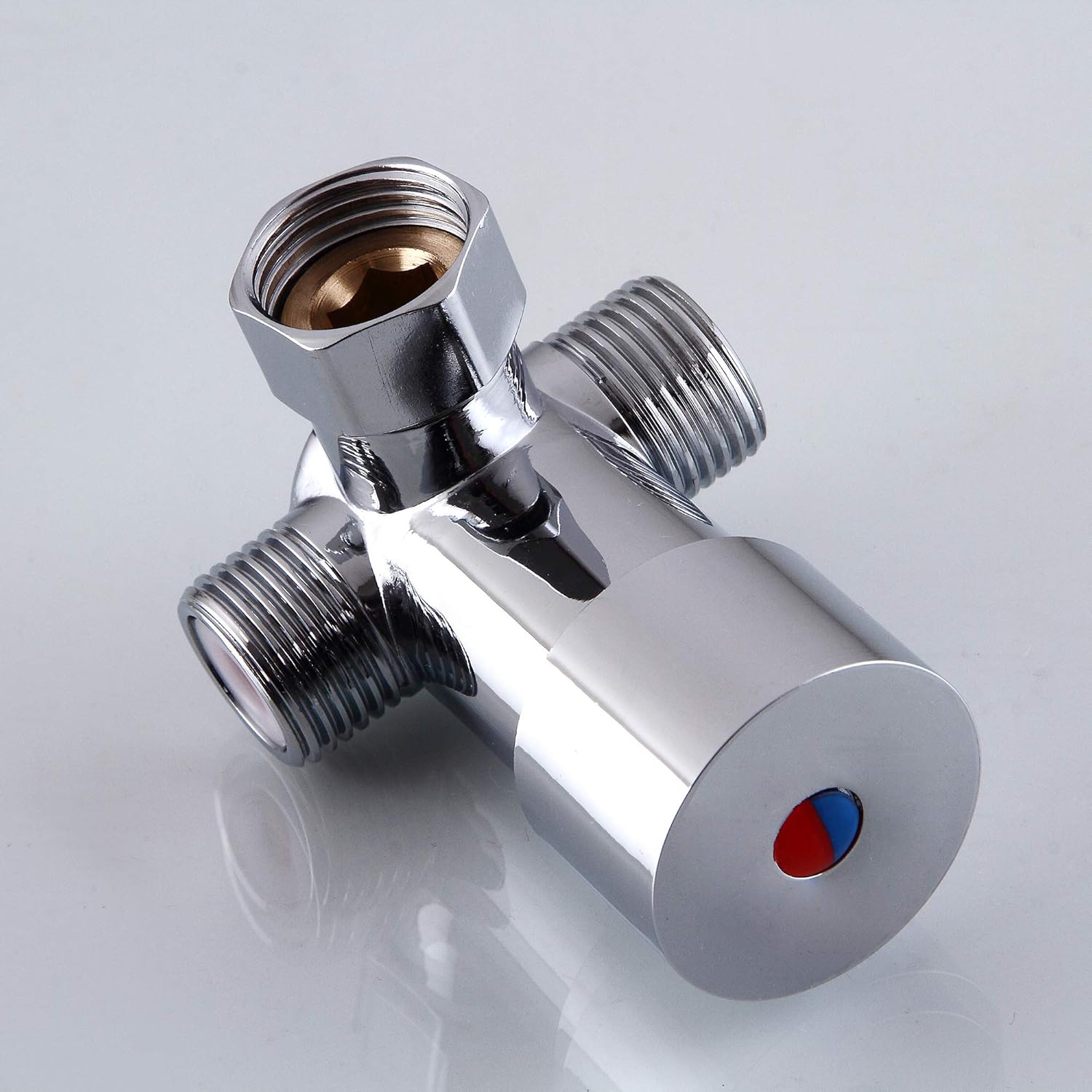 Sencico DN15 Bathroom Shower Water Mixing Valve, 1/2 Inch Water Temperature Adjust Valve Cold and Hot Water Mixer