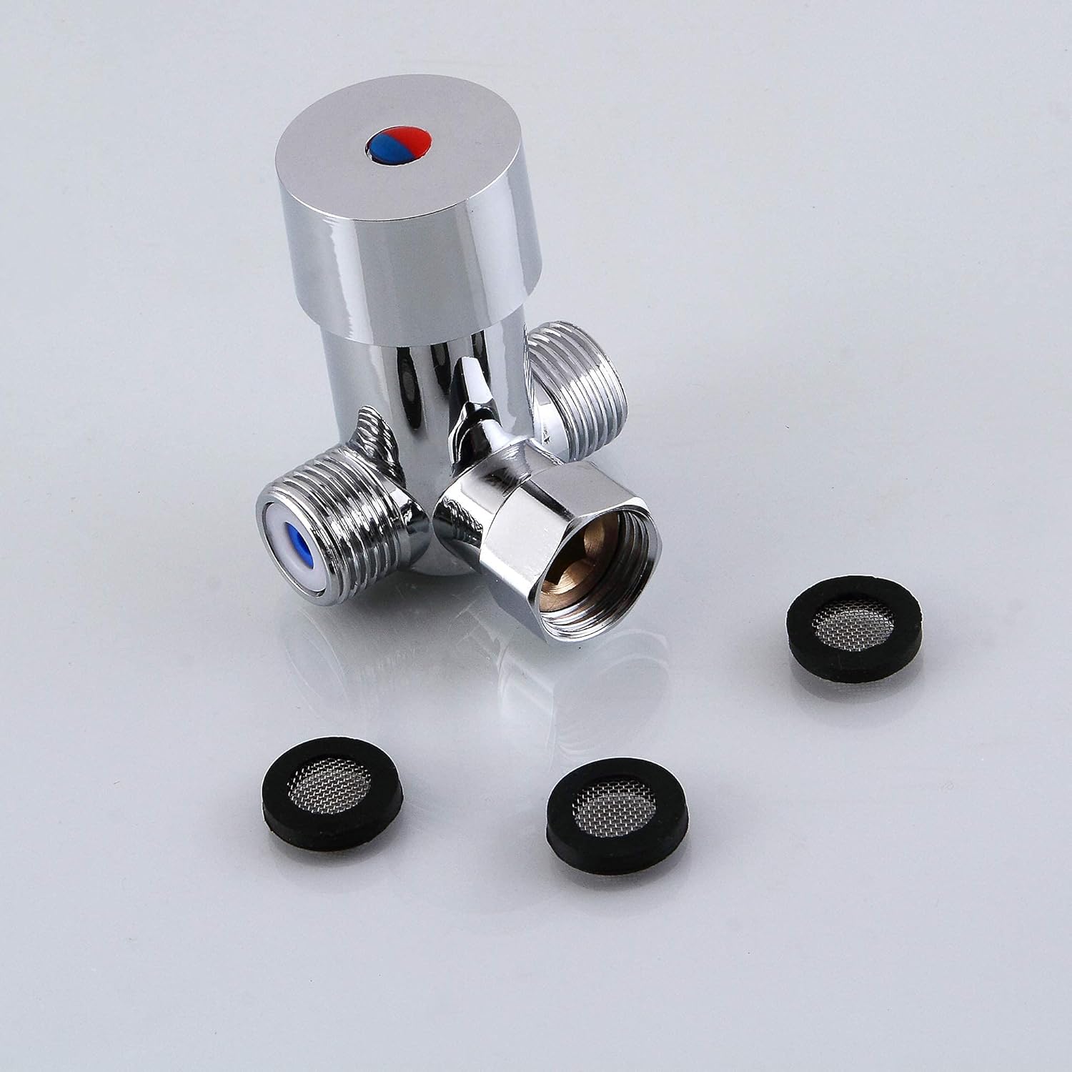 Sencico DN15 Bathroom Shower Water Mixing Valve, 1/2 Inch Water Temperature Adjust Valve Cold and Hot Water Mixer