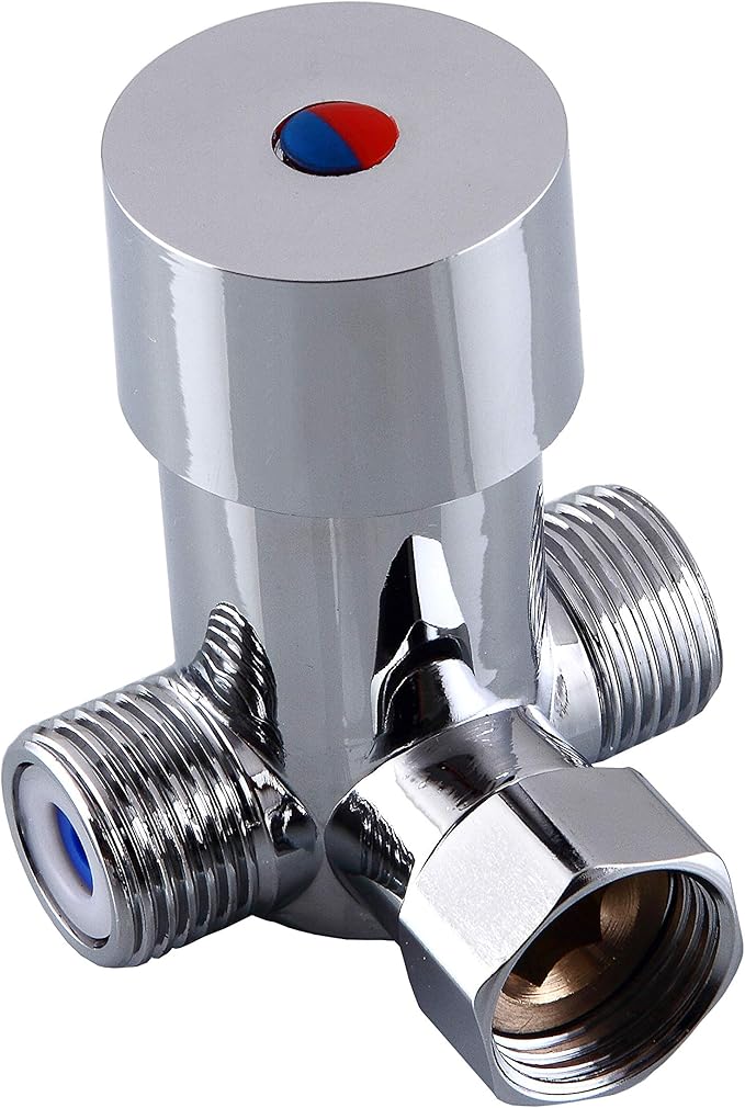 Sencico DN15 Bathroom Shower Water Mixing Valve, 1/2 Inch Water Temperature Adjust Valve Cold and Hot Water Mixer